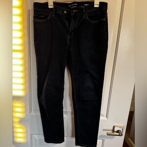 Banana republic athletic traveler jean indigo rinse wash 33x30